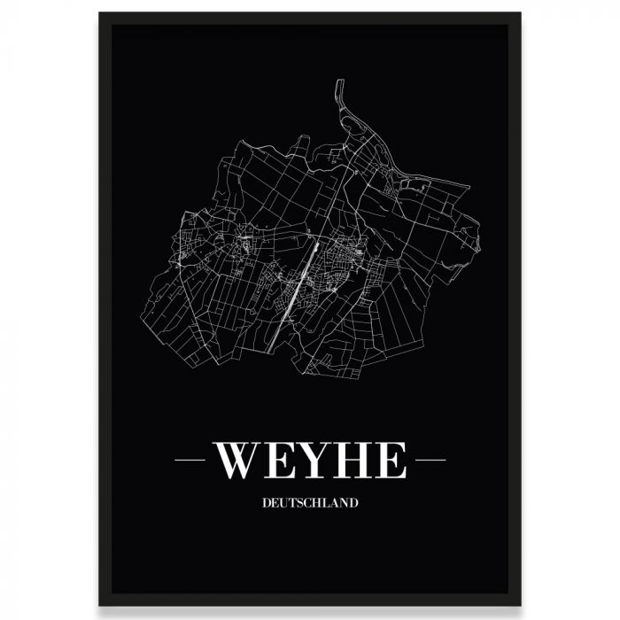 Stadtposter Weyhe Rahmen