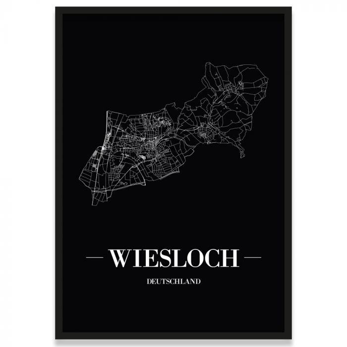 Stadtposter Wiesloch Stadtplan