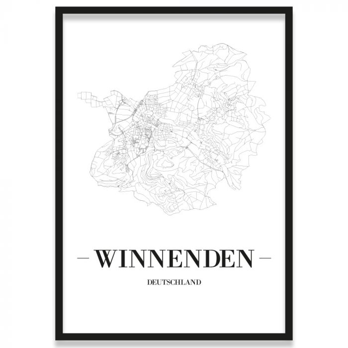 Stadtposter Winnenden Bilderrahmen