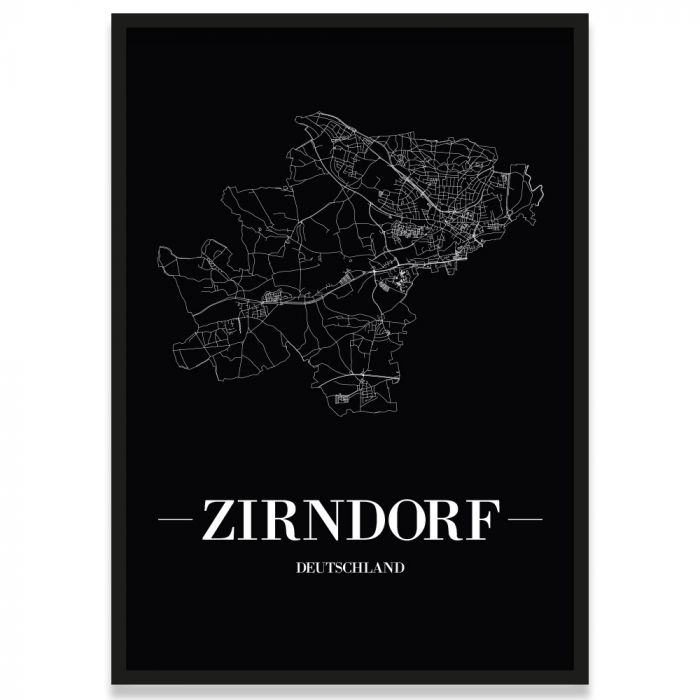 Stadtposter Zirndorf Stadtplan