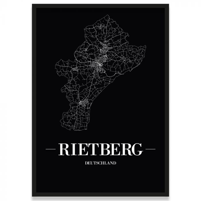 Stadtposter Rietberg - black