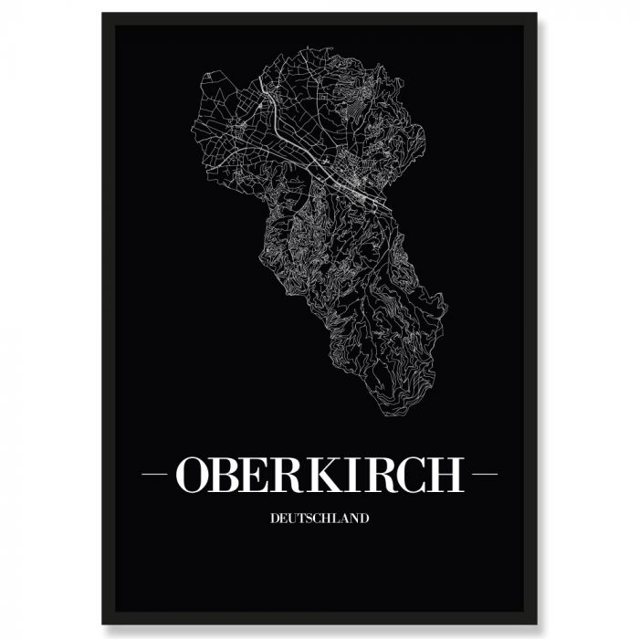 Stadtposter Oberkirch Black