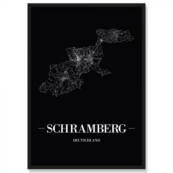 Stadtposter Schramberg Black
