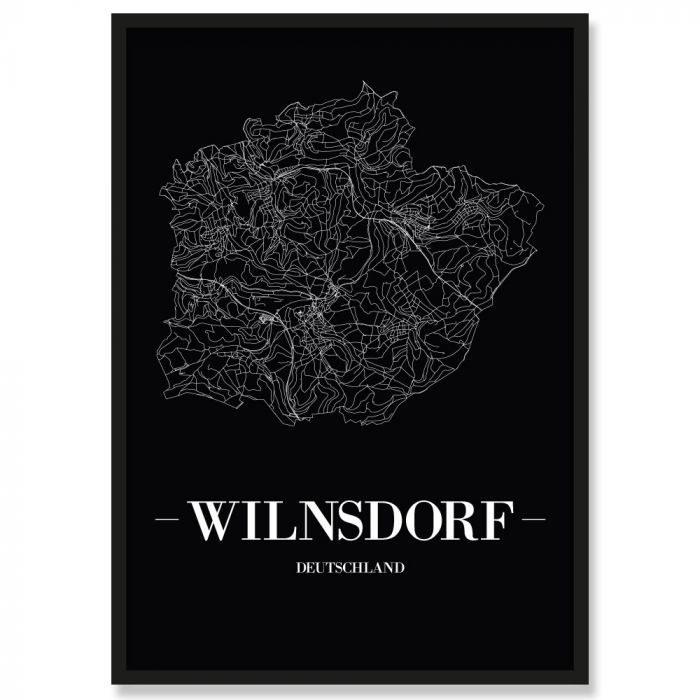 Stadtposter Westoverledingen Black