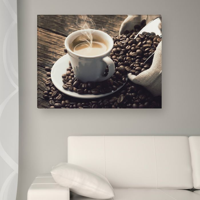 Leinwandbild - Kaffe Pause - Käffchen