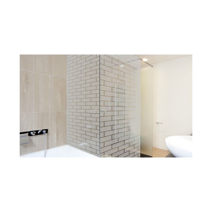 Milchglasfolie - Hausmauer - 211 cm Höhe