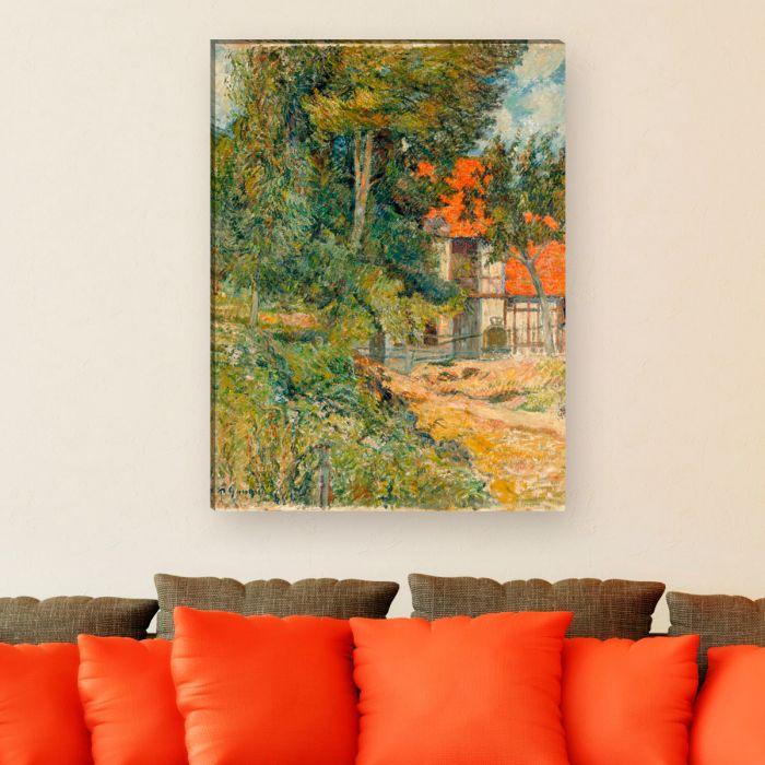 Leinwandbild Paul Gauguin Bauernhaus in der Normandie
