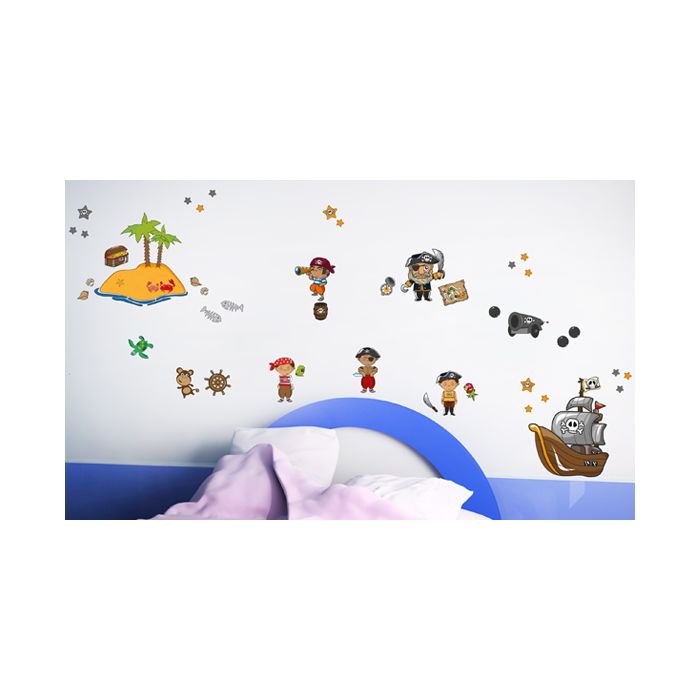 Wandsticker Set XL - Piraten