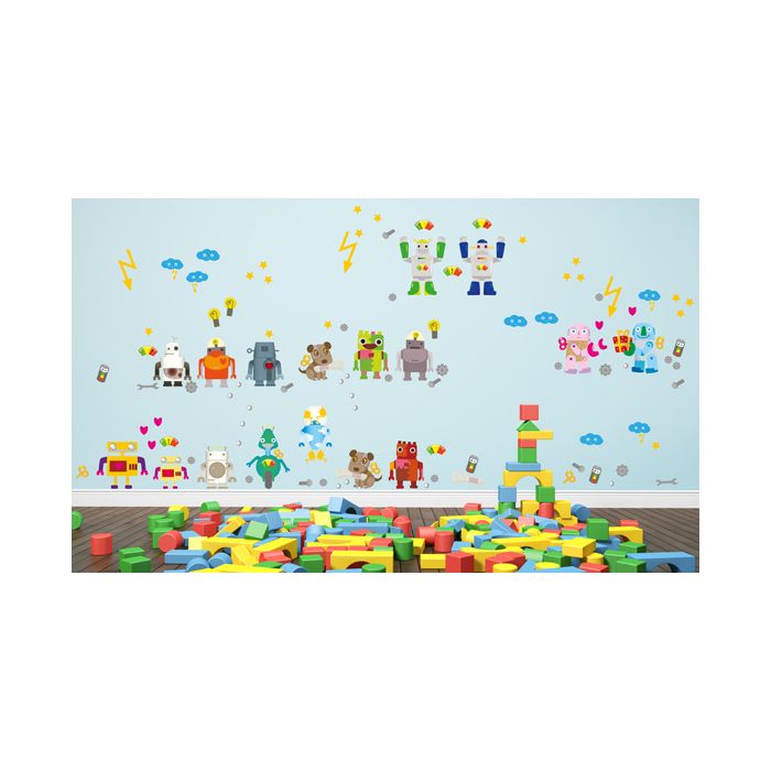 Wandsticker Mega Set - Roboter