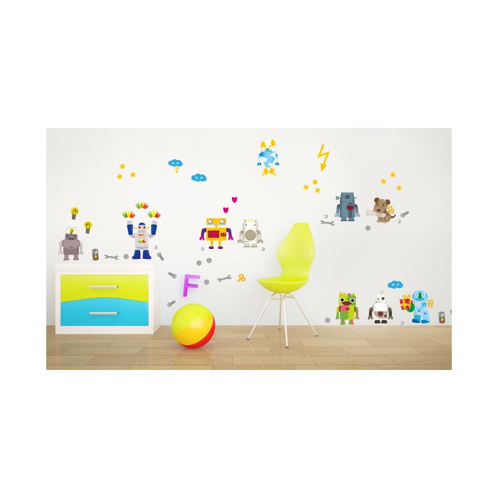 Wandsticker Set XL - Roboter