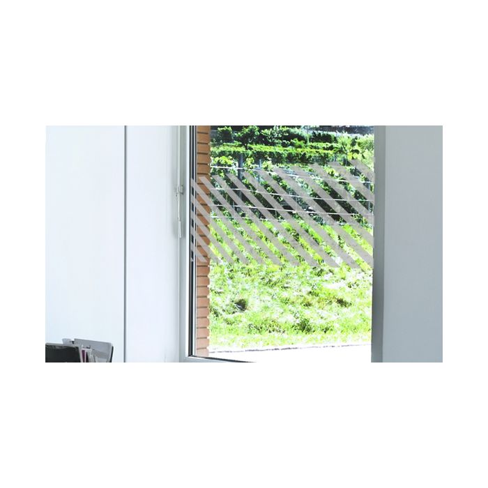 Milchglasfolie - Banner - Streifen