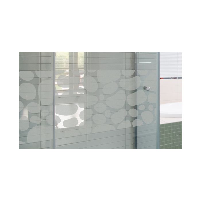 Milchglasfolie - Banner - Steinmauer