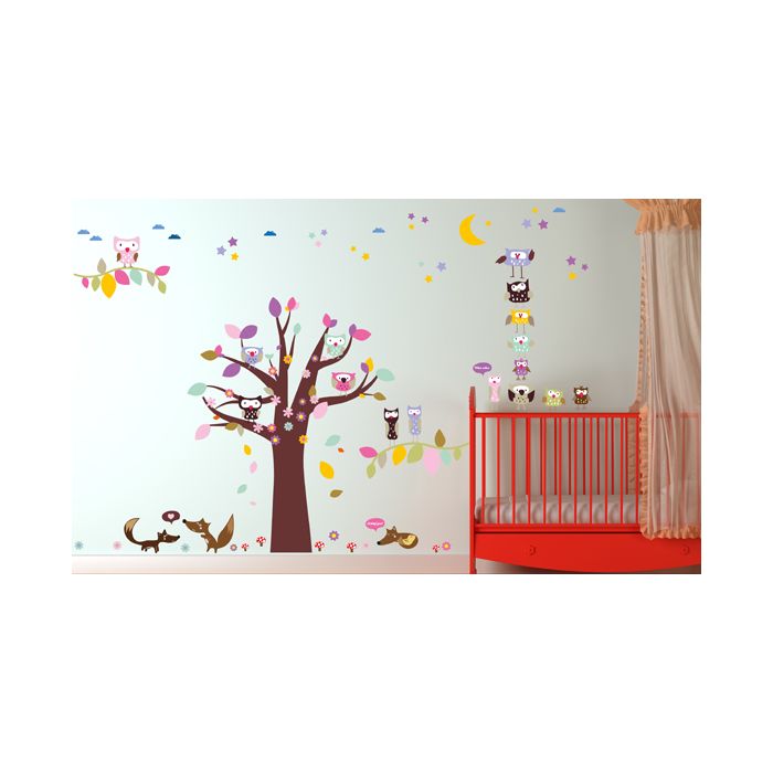 Wandsticker Mega Set - Eulen