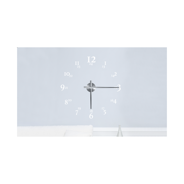 Wandtattoo Uhr - 24 hours