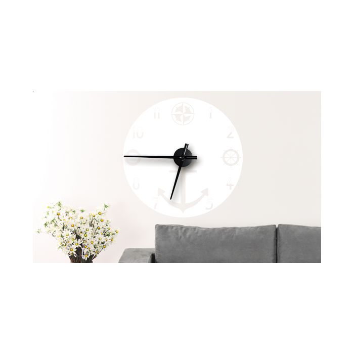 Wandtattoo Uhr Anker