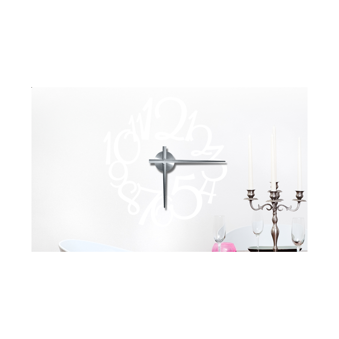 Wandtattoo Uhr Big Numbers