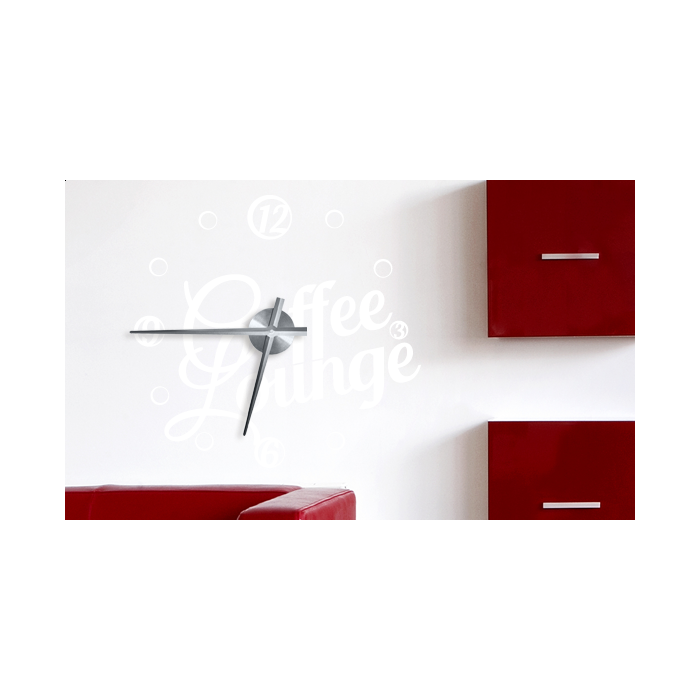 Wandtattoo Uhr - Coffee Lounge