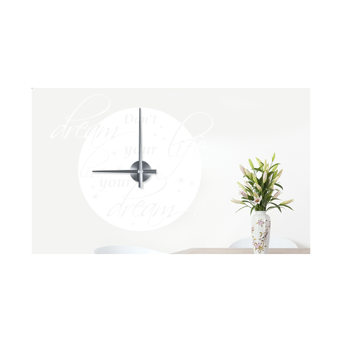 Wandtattoo Uhr - Don't dream your life