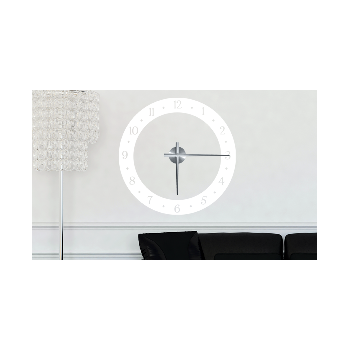 Wandtattoo Uhr - elegante Uhr