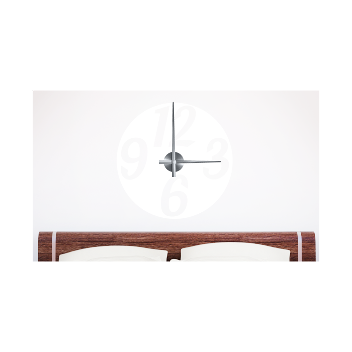 Wandtattoo Uhr - Große Zahlen
