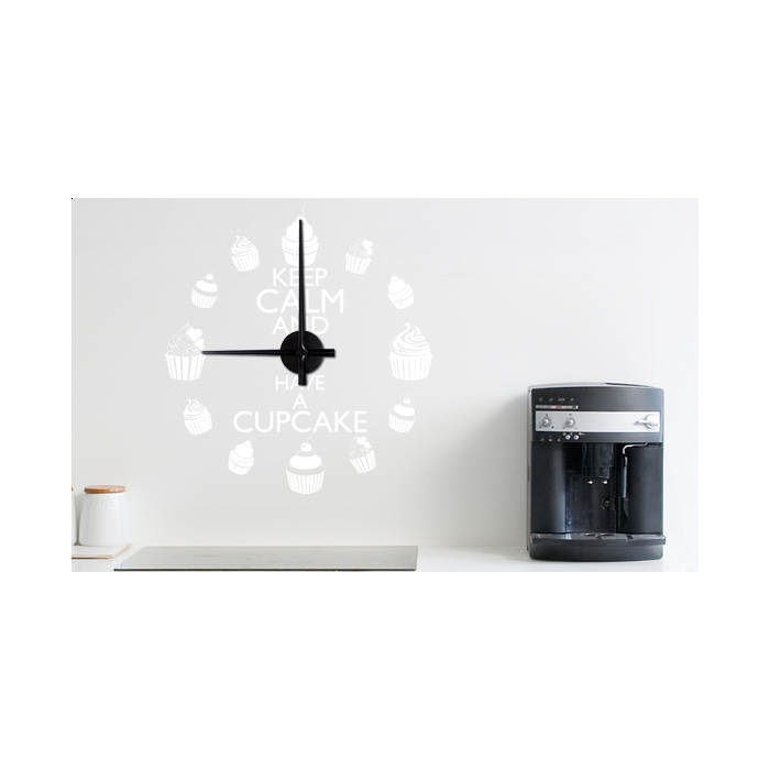 Wandtattoo Uhr - Have a cupcake