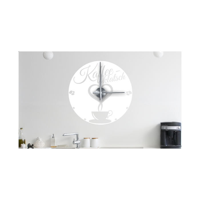 Wandtattoo Uhr - Kaffeeklatsch