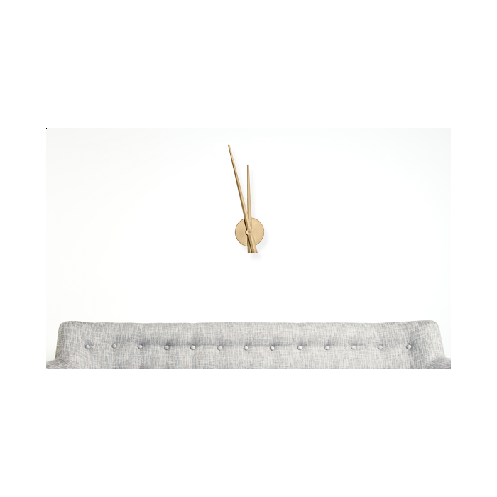 Wandtattoo Uhr - Mustache