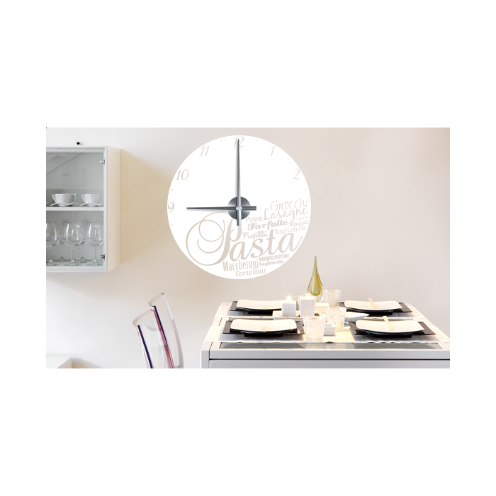 Wandtattoo Uhr - Pasta