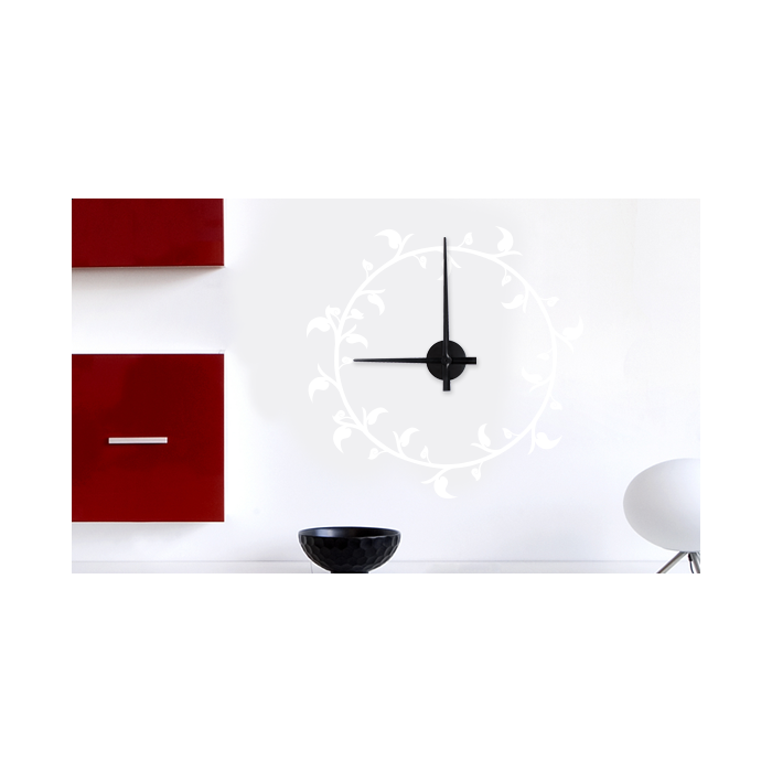 Wandtattoo Uhr - Schnörkeluhr