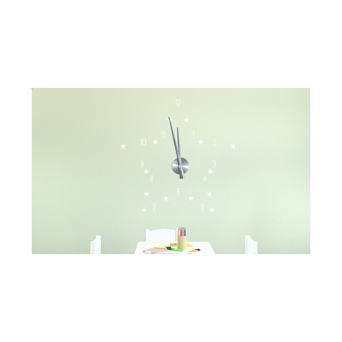Wandtattoo Uhr - Stern