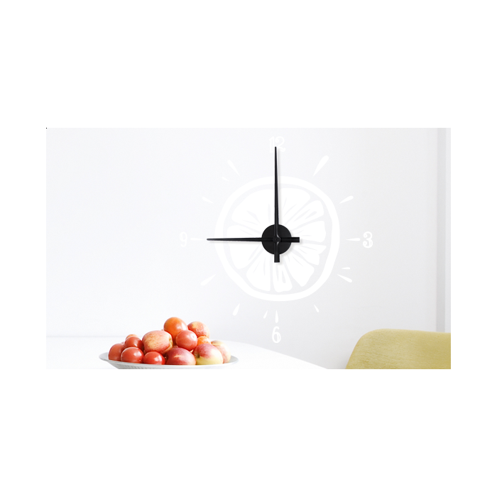 Wandtattoo Uhr - Zitrone