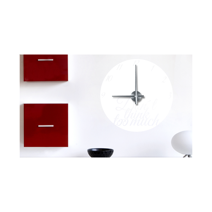 Wandtattoo Uhr - Don't think too much