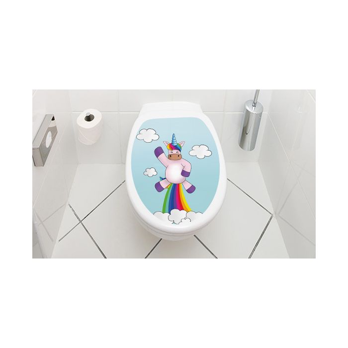 Toilettendeckel Einhorn Rocket