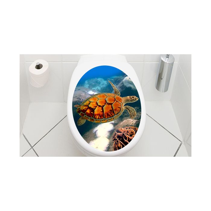 WC Aufkleber Schildkröte