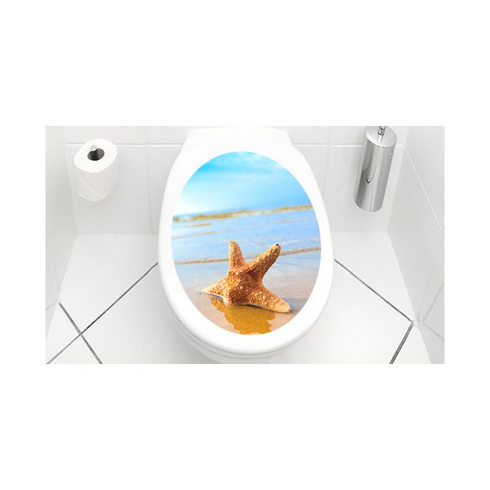 WC Aufkleber Starfish On The Beach