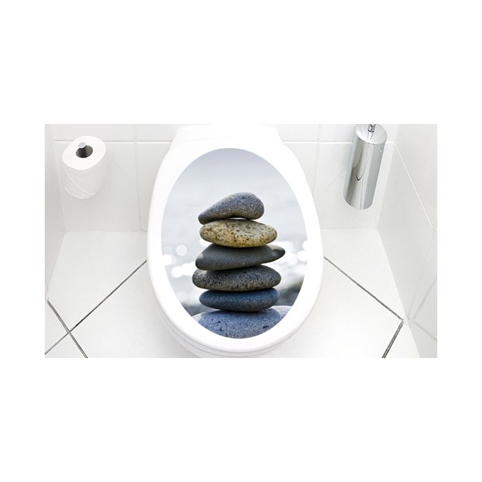 WC Aufkleber Stones