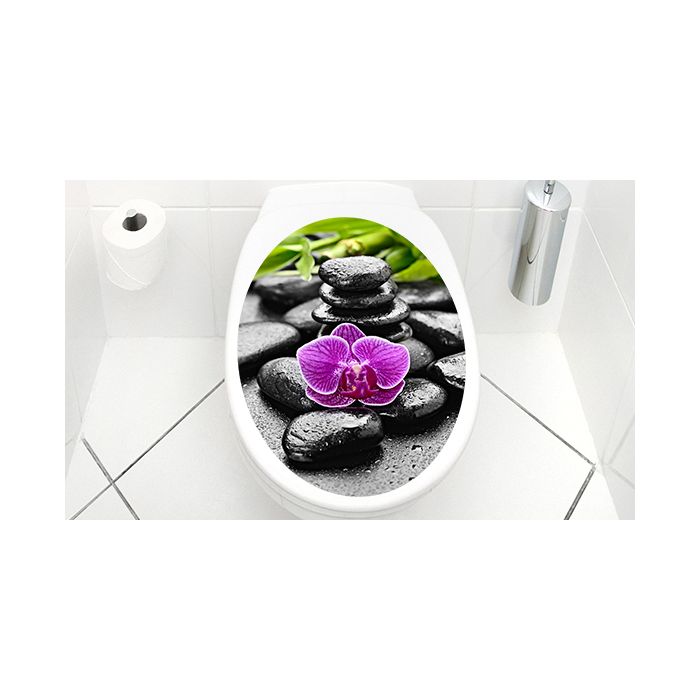 WC Aufkleber Wellness Stones