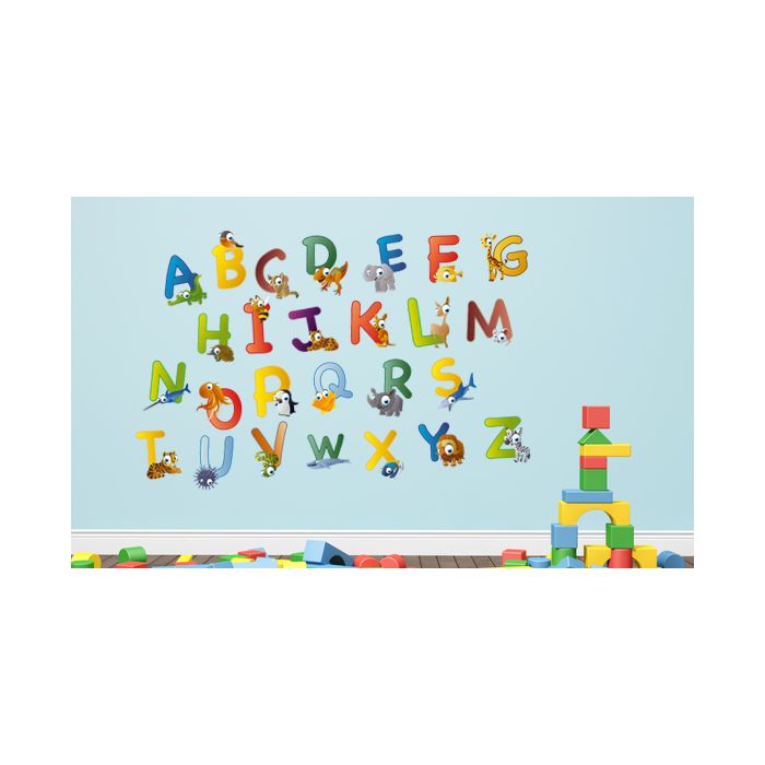 Wandsticker Mega Set - animal abc