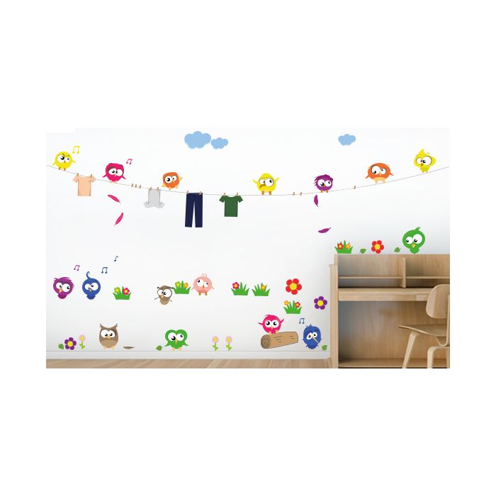 Wandsticker Set XL - Crazy Birds