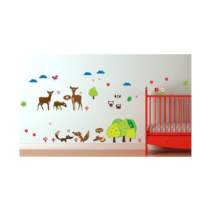 Wandsticker Set XL - Waldtiere