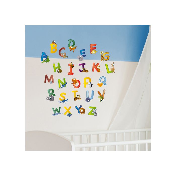 Wandsticker Set A4 - animal abc