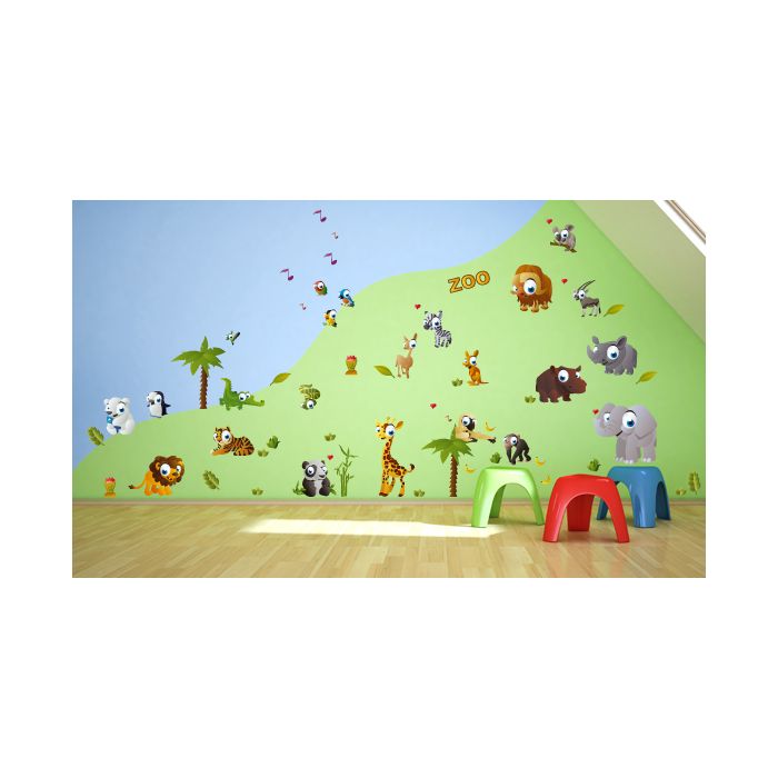 Wandsticker Mega Set - Zoo