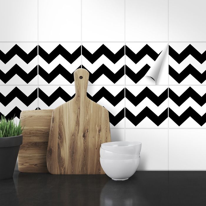 Fliesenaufkleber Chevron