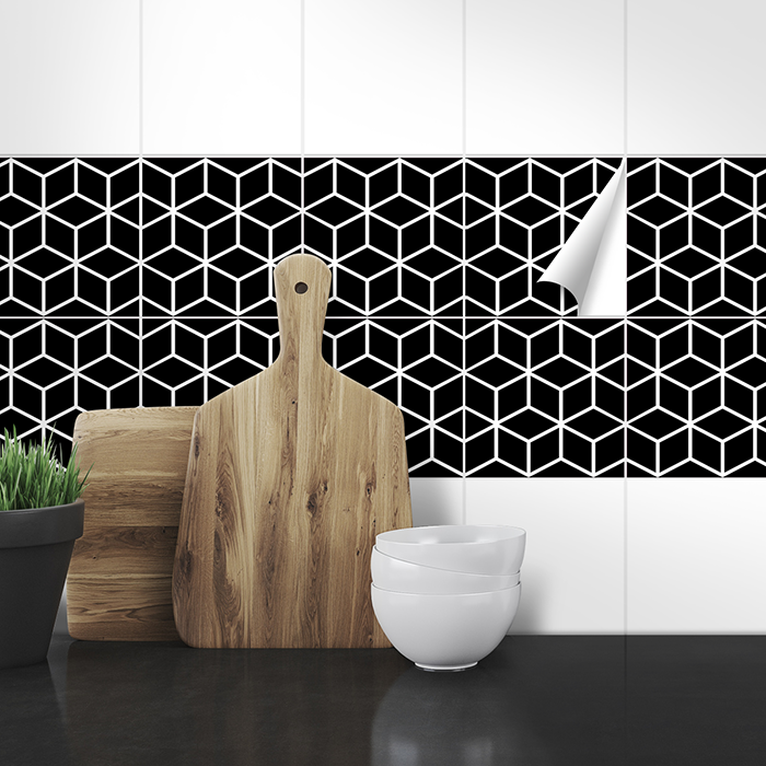 Musterfliesen White Cubes