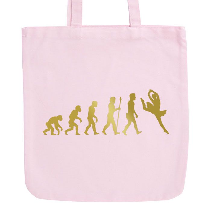 JUNIWORDS Pastell Jutebeutel Evolution Ballet