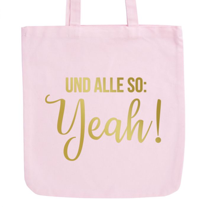 JUNIWORDS Pastell Jutebeutel Und alle so: Yeah!