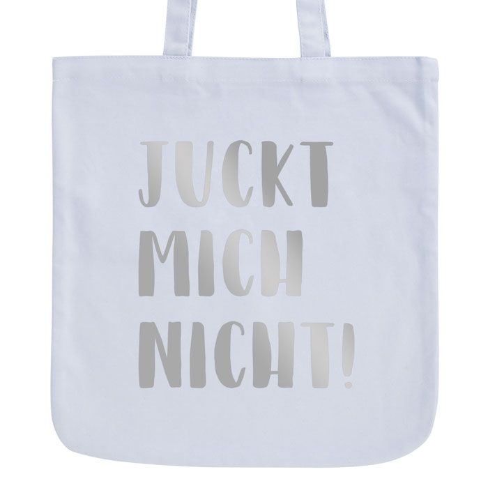 JUNIWORDS Pastell Jutebeutel Juckt mich nicht!