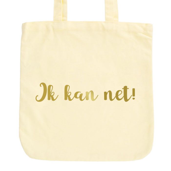 JUNIWORDS Pastell Jutebeutel Ik kan net!