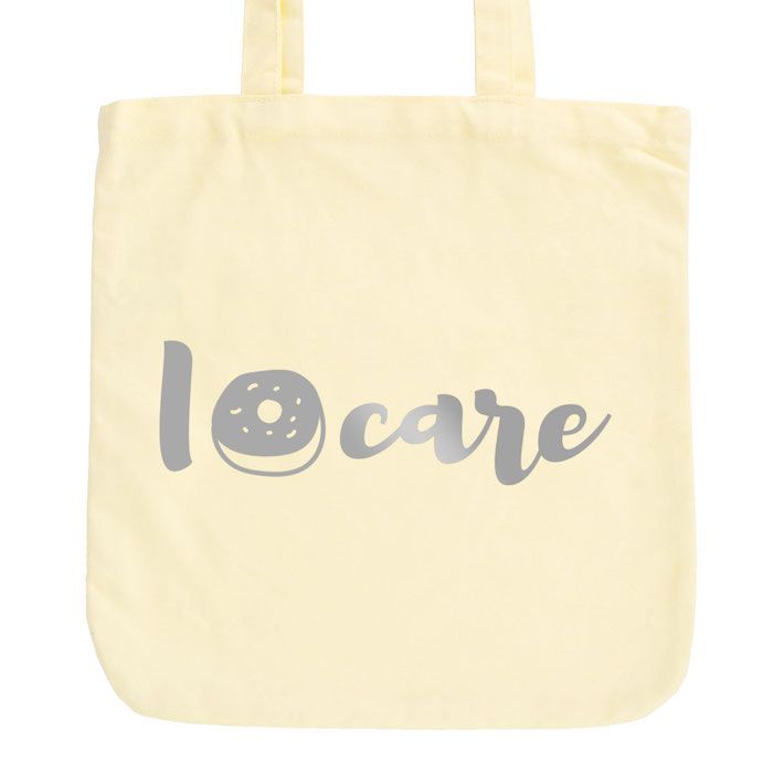 JUNIWORDS Pastell Jutebeutel I donut care
