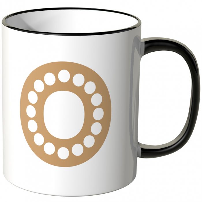 JUNIWORDS Tasse Buchstabe O